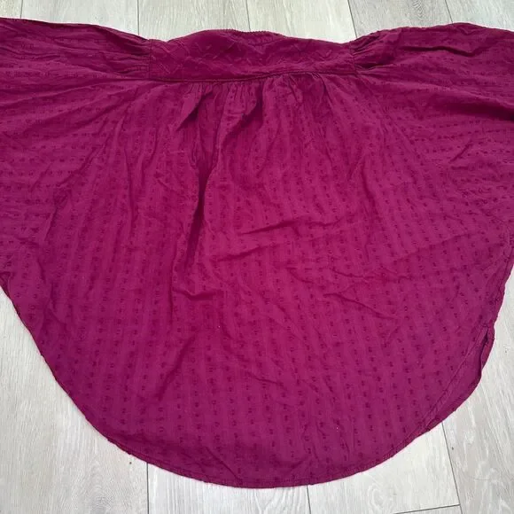 Pilcro by Anthropologie Tavi magenta button down oversized blouse top size‎ xs - Picture 9 of 14